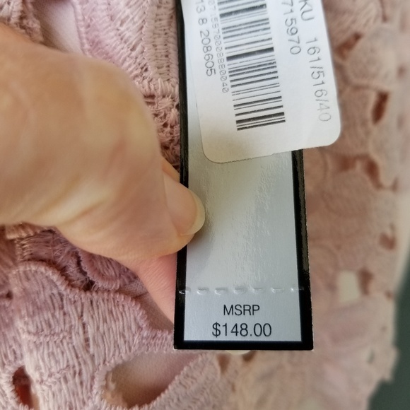 TAHARI blush pink dress sz 8 NWT - Picture 8 of 8